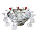 Beverage Bowl w/ Glass Rack